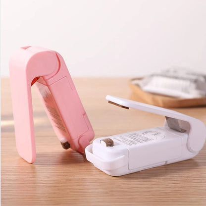 Mini Bag Sealer – Handheld Portable Heat Resealing Machine for Food Freshness Snacks Chips & Storage