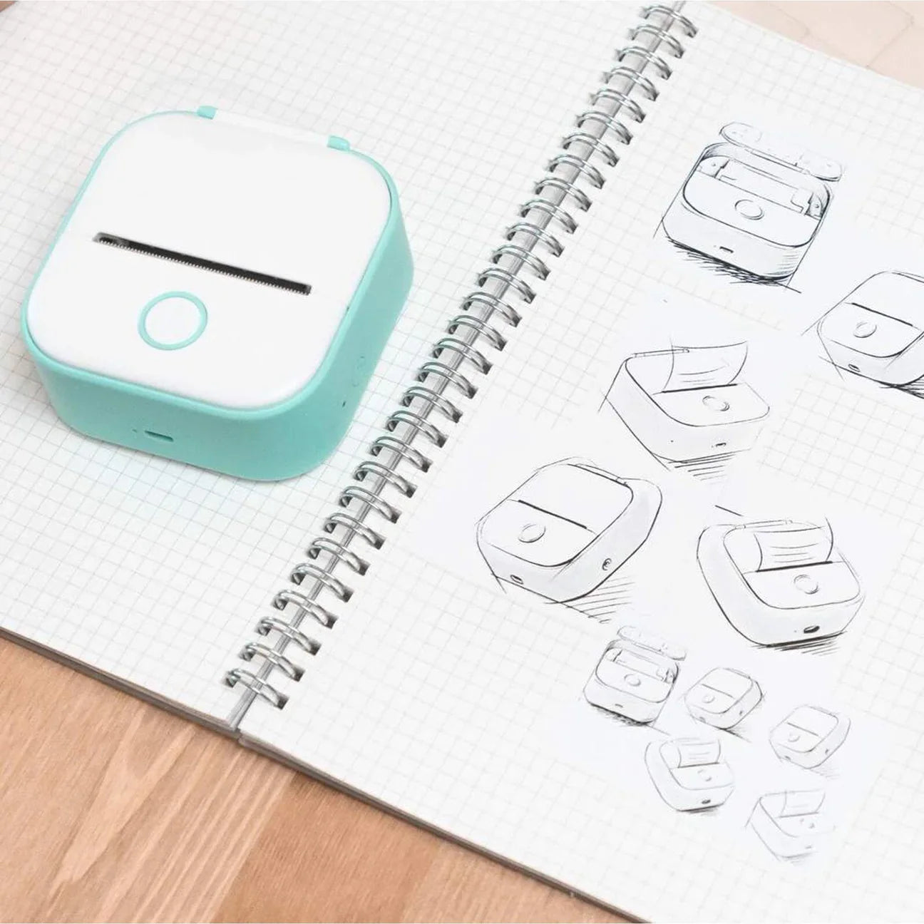 Portable Photo Printer – Mini Wireless Bluetooth Thermal Instant Pocket Printer for iPhone & Android