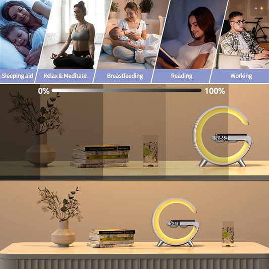 Wireless Charging Night Lamp – LED Bedside Light with 10W Qi Fast Wireless Charge Pad for iPhone & Android