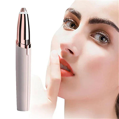 Eyebrow Trimmer for Women – Painless Electric Facial Hair Remover Shaper & Dermaplaning Tool