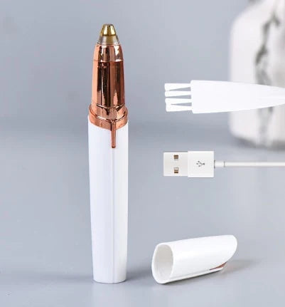 Eyebrow Trimmer for Women – Painless Electric Facial Hair Remover Shaper & Dermaplaning Tool