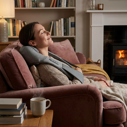 Neck and shoulder massager lifestyle photo