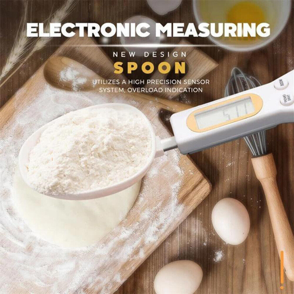 Digital Measuring Spoon Scale – 0.1g Precision LCD Kitchen Weighing Spoon for Cooking Baking & Coffee