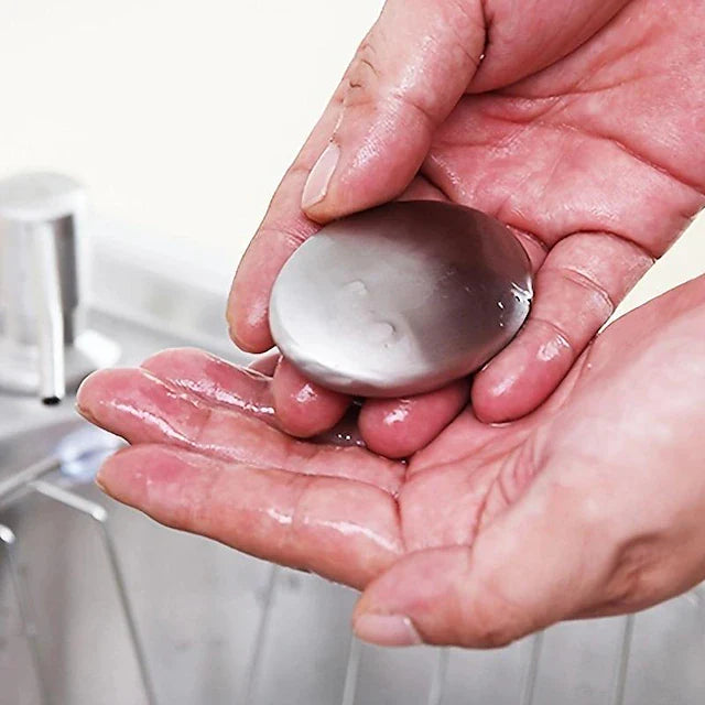 Stainless Steel Soap Bar – Magic Odour Eliminator Deodorizer for Garlic Onion Fish & Kitchen Cooking Smells