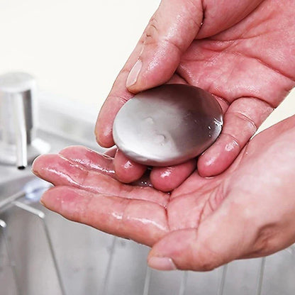 Stainless Steel Soap Bar – Magic Odour Eliminator Deodorizer for Garlic Onion Fish & Kitchen Cooking Smells